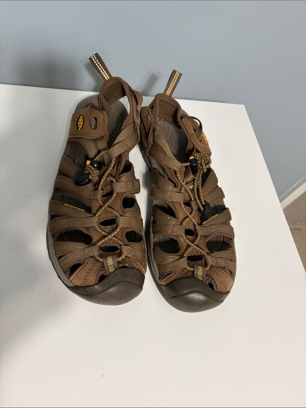 Keen Mens Brown Closed-Toe Outdoor Sandals